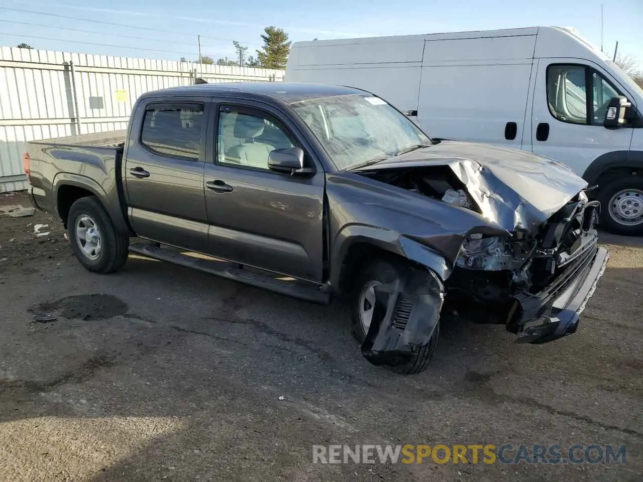 4 fotografías del automóvil dañado 3TYCZ5AN7MT030002 TOYOTA TACOMA 2021