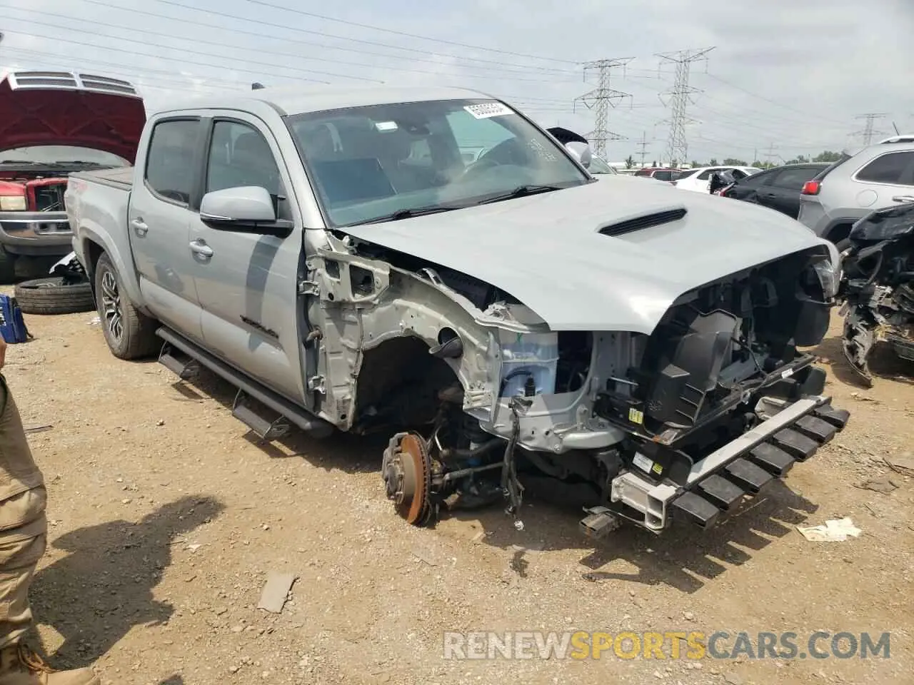 4 fotografías del automóvil dañado 3TYCZ5AN7MT036205 TOYOTA TACOMA 2021