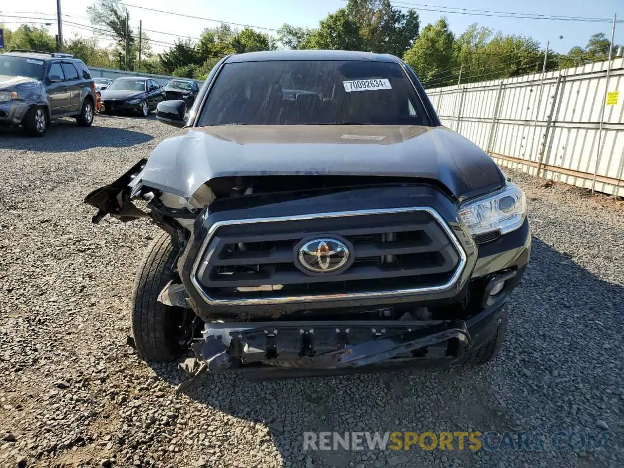 5 fotografías del automóvil dañado 3TYCZ5AN8MT038884 TOYOTA TACOMA 2021