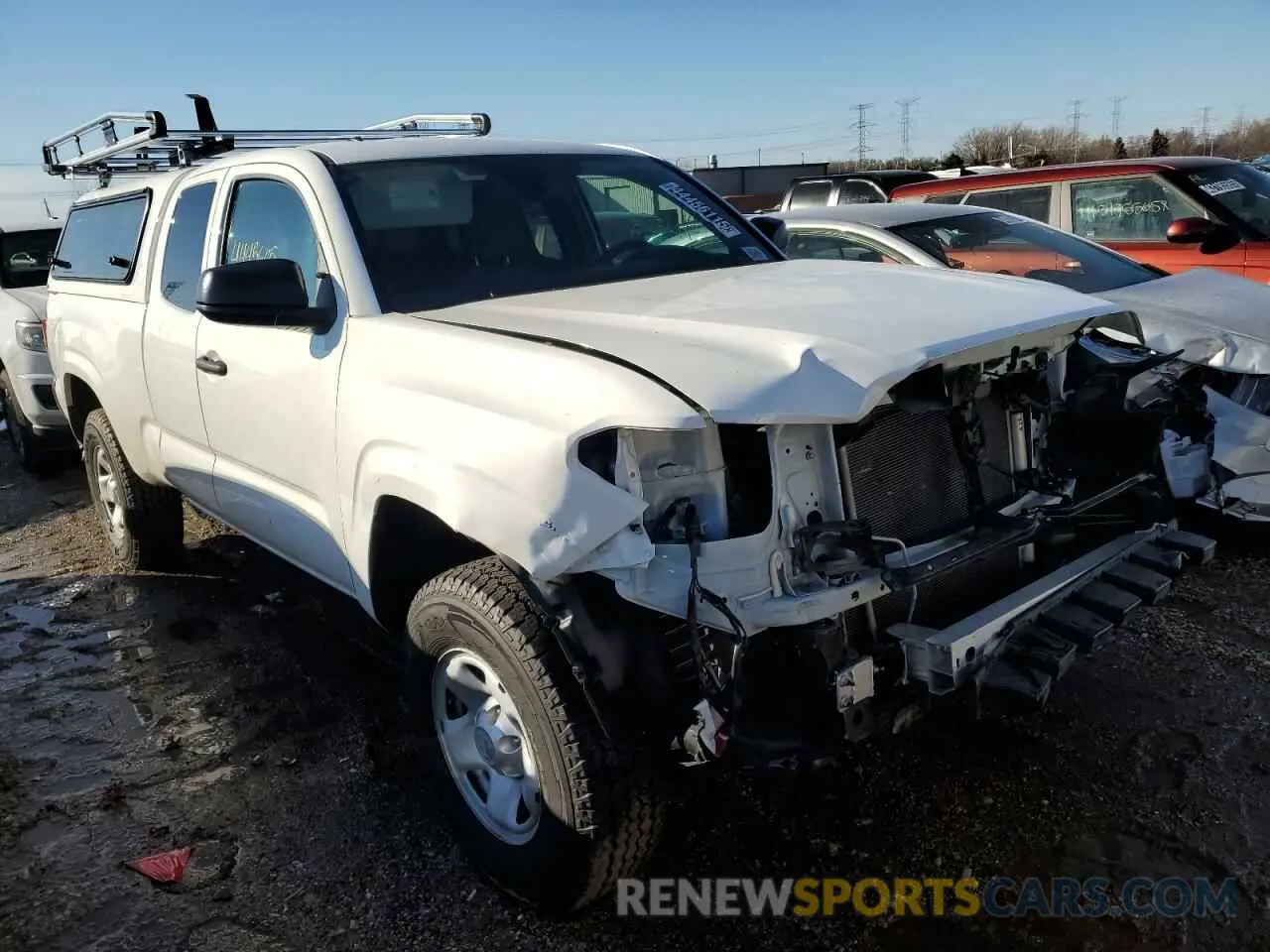 4 fotografías del automóvil dañado 3TYRX5GN3MT028500 TOYOTA TACOMA 2021