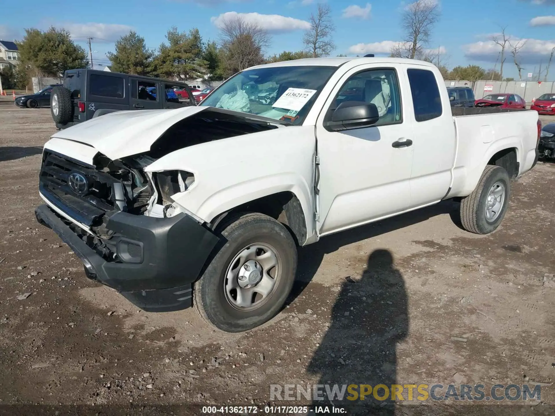 2 fotografías del automóvil dañado 3TYRX5GN5MT008345 TOYOTA TACOMA 2021