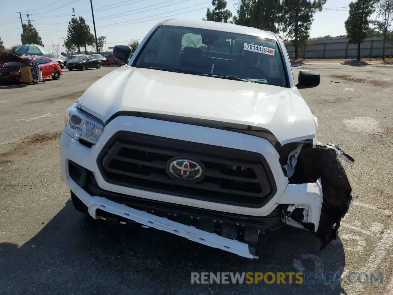 5 fotografías del automóvil dañado 3TYRX5GN7MT009772 TOYOTA TACOMA 2021
