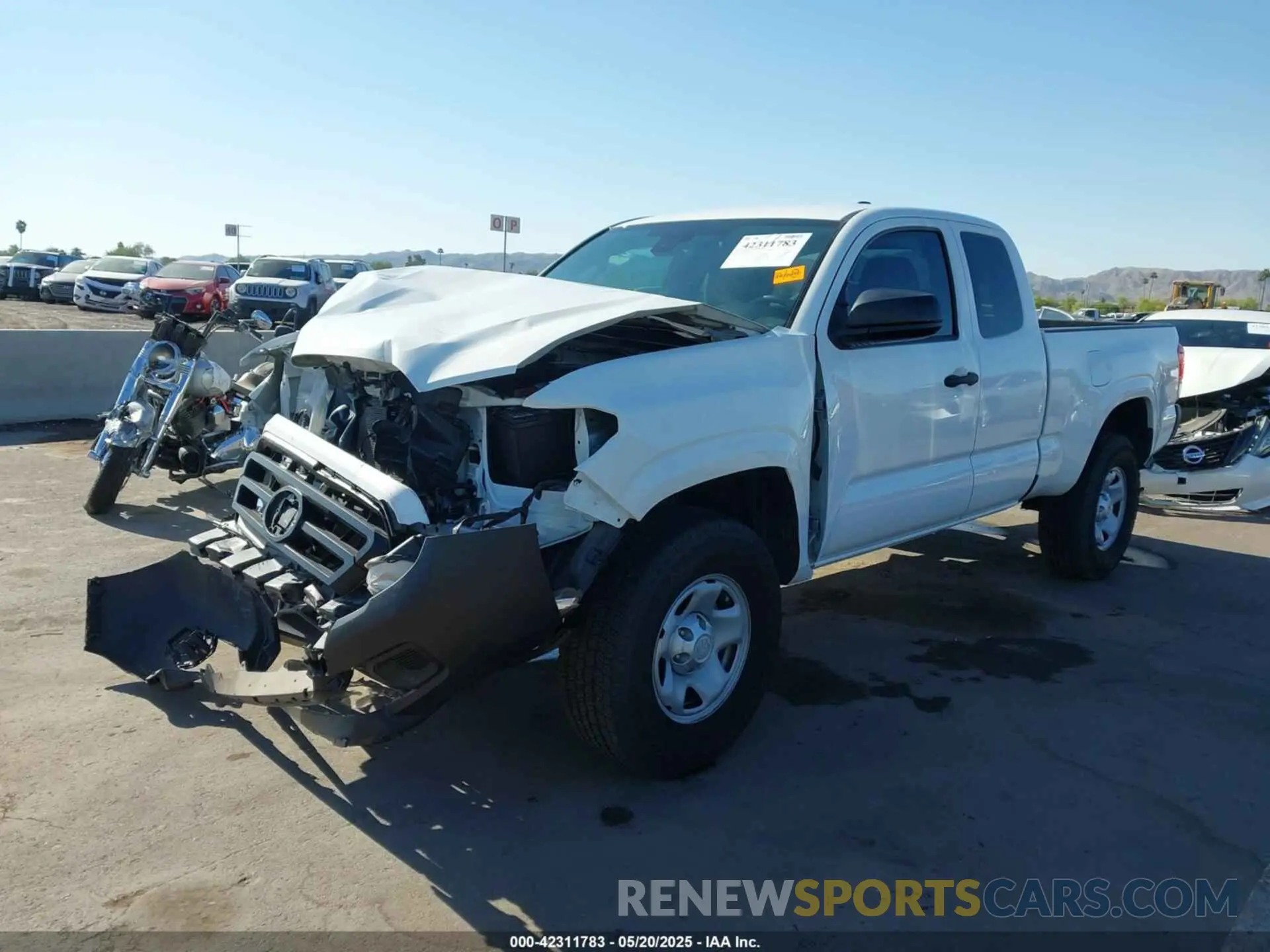 2 fotografías del automóvil dañado 3TYRX5GN8MT013815 TOYOTA TACOMA 2021