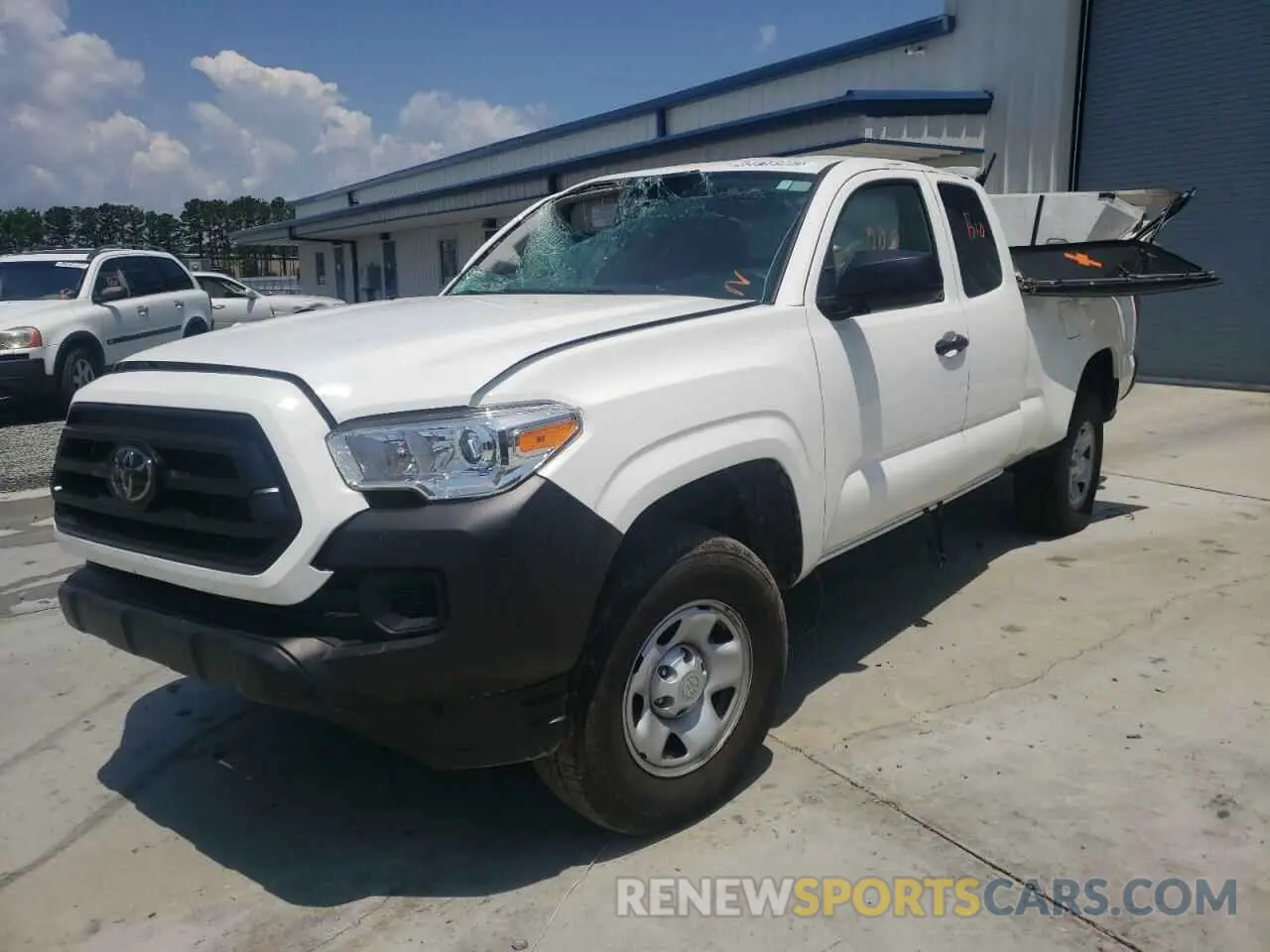 2 fotografías del automóvil dañado 3TYRX5GNXMT011368 TOYOTA TACOMA 2021