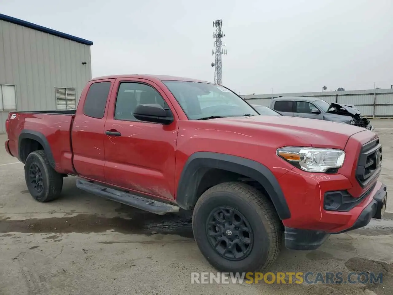4 fotografías del automóvil dañado 3TYRZ5CN7MT005432 TOYOTA TACOMA 2021
