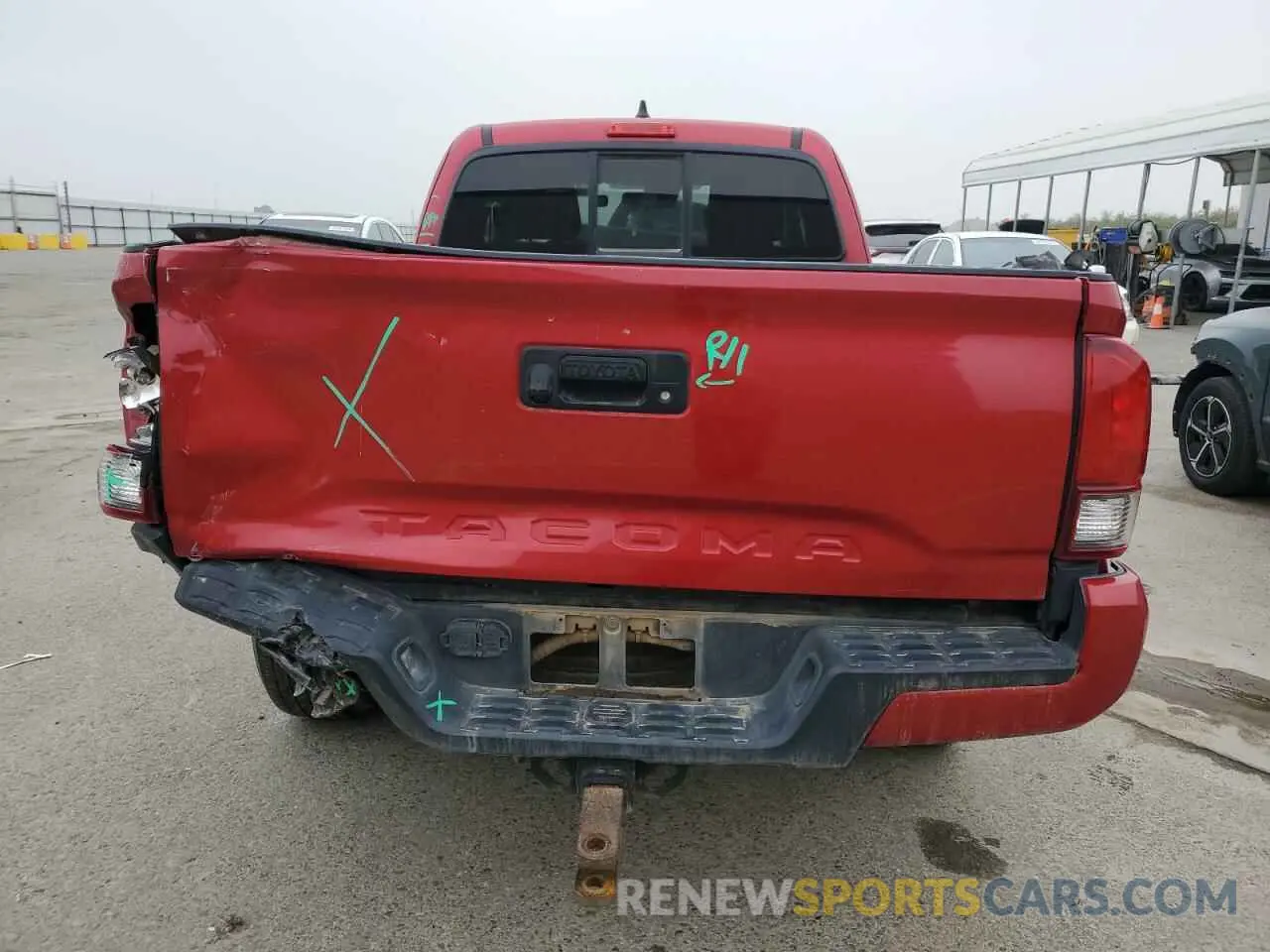 6 fotografías del automóvil dañado 3TYRZ5CN7MT005432 TOYOTA TACOMA 2021