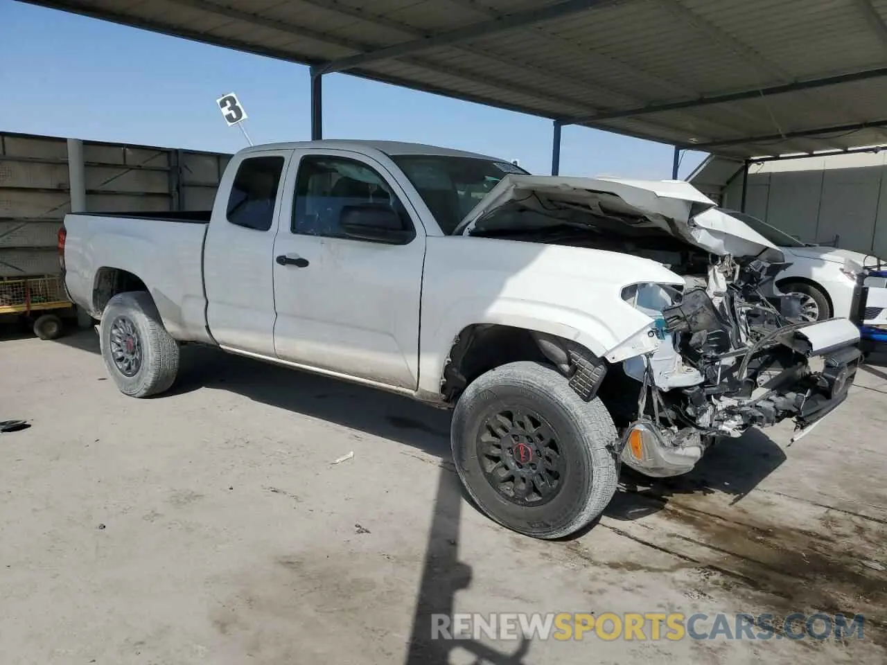 4 fotografías del automóvil dañado 3TYSX5EN1MT008928 TOYOTA TACOMA 2021