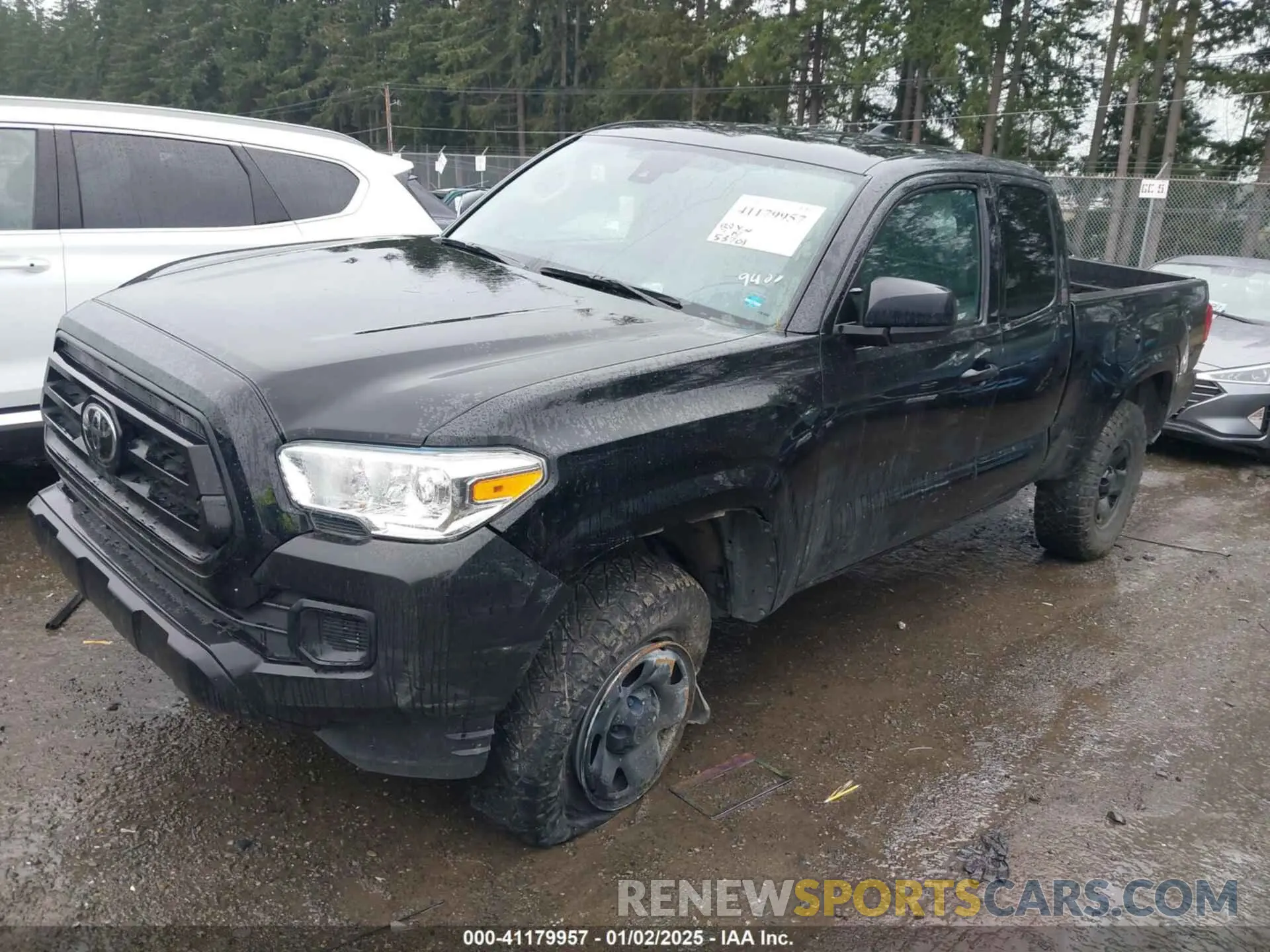2 fotografías del automóvil dañado 3TYSX5EN8MT009400 TOYOTA TACOMA 2021