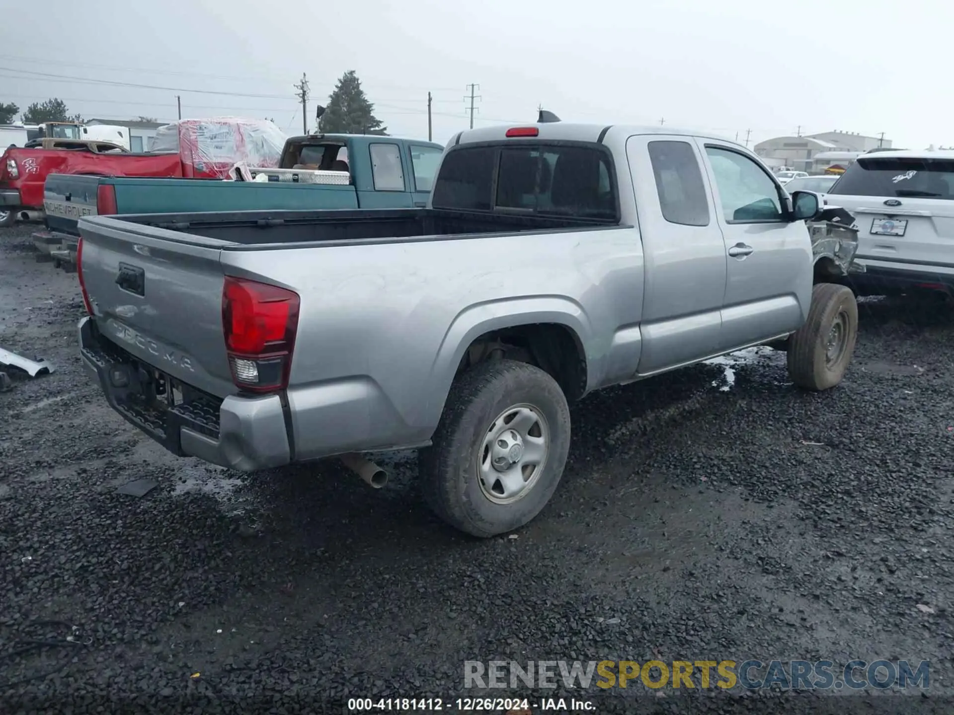 4 fotografías del automóvil dañado 3TYSX5EN9MT005307 TOYOTA TACOMA 2021