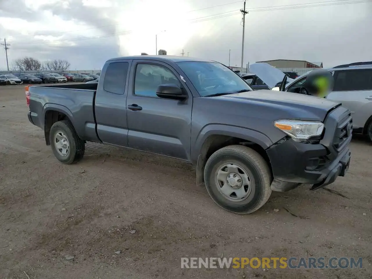 4 fotografías del automóvil dañado 3TYSX5EN9MT006571 TOYOTA TACOMA 2021