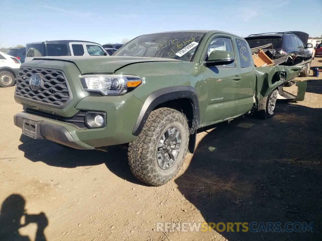 1 fotografías del automóvil dañado 3TYSZ5AN0MT035649 TOYOTA TACOMA 2021