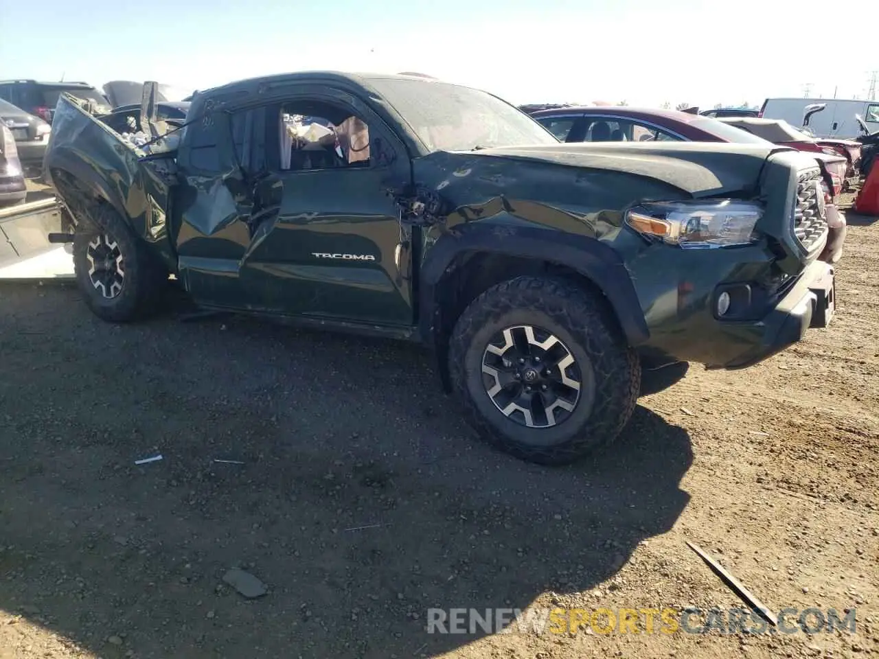 4 fotografías del automóvil dañado 3TYSZ5AN0MT035649 TOYOTA TACOMA 2021