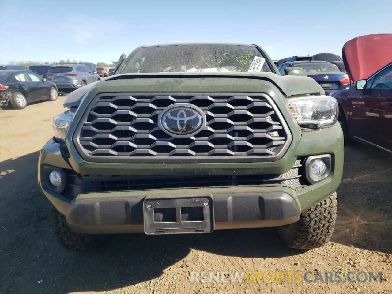 5 fotografías del automóvil dañado 3TYSZ5AN0MT035649 TOYOTA TACOMA 2021
