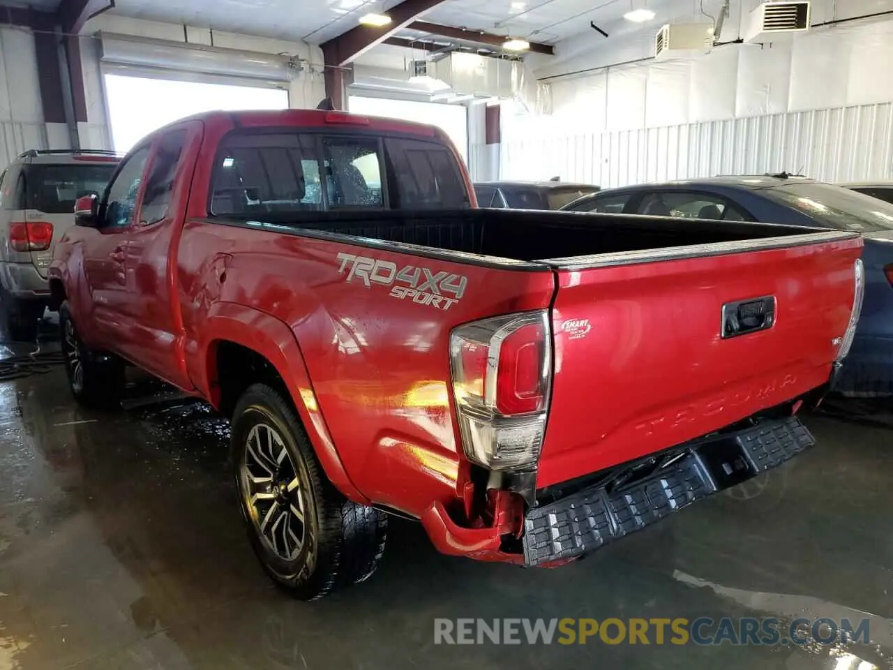 3 fotografías del automóvil dañado 3TYSZ5AN6MT015664 TOYOTA TACOMA 2021