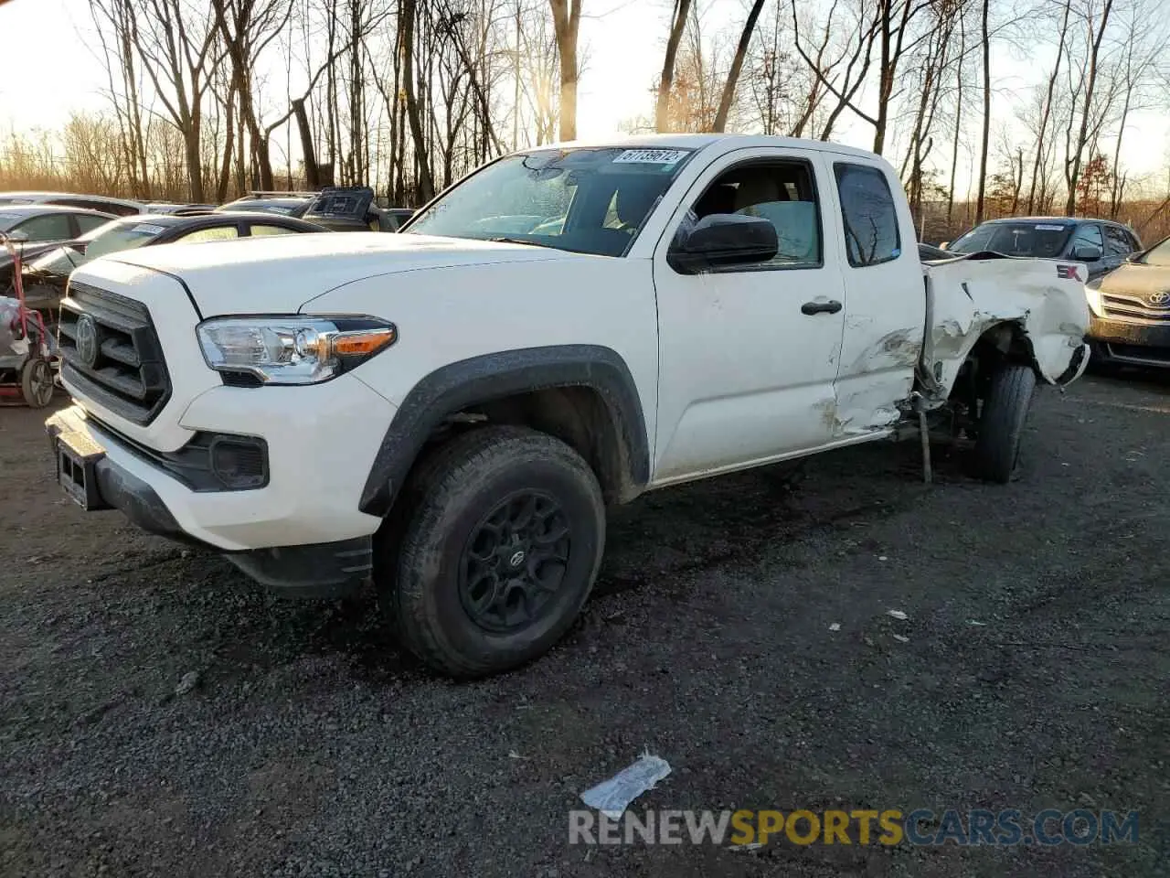 1 fotografías del automóvil dañado 3TYSZ5AN8MT011261 TOYOTA TACOMA 2021
