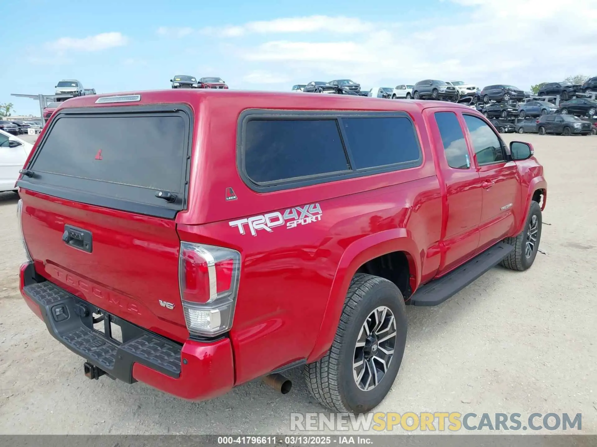 4 fotografías del automóvil dañado 3TYSZ5ANXMT014601 TOYOTA TACOMA 2021