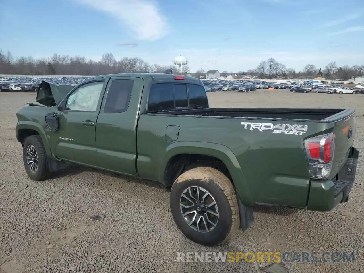 2 fotografías del automóvil dañado 3TYSZ5ANXMT019751 TOYOTA TACOMA 2021