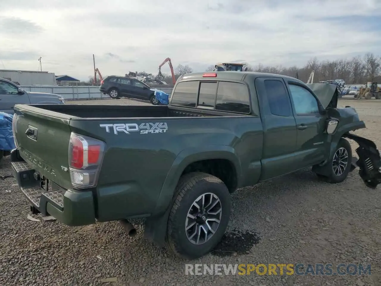 3 fotografías del automóvil dañado 3TYSZ5ANXMT019751 TOYOTA TACOMA 2021