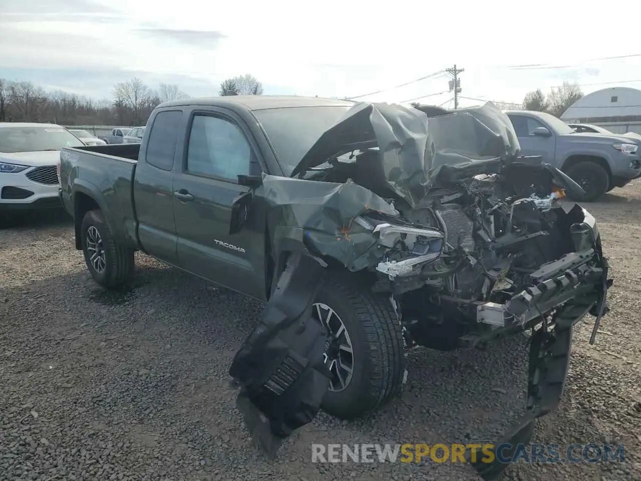 4 fotografías del automóvil dañado 3TYSZ5ANXMT019751 TOYOTA TACOMA 2021