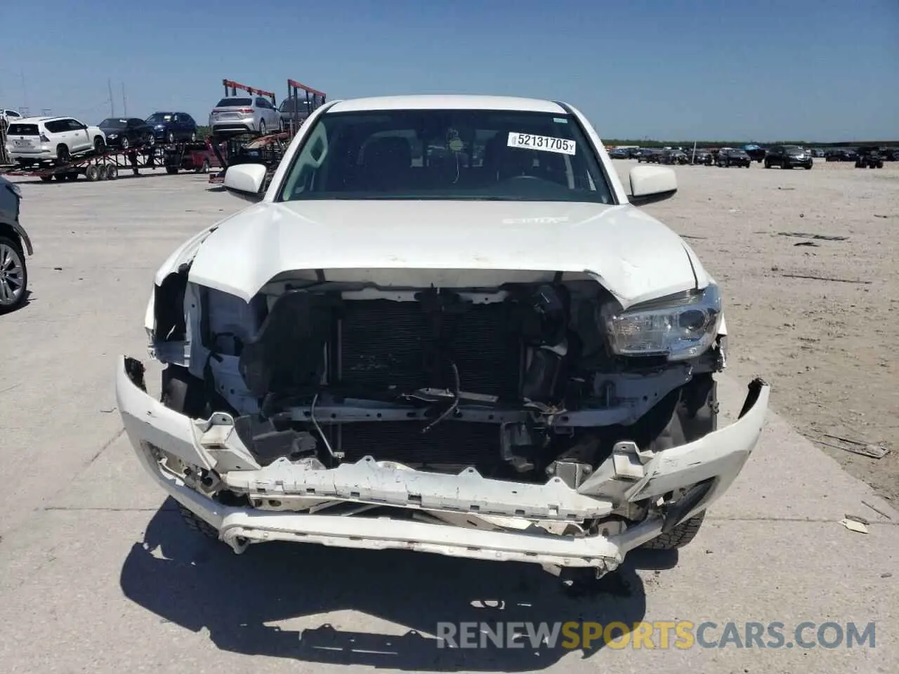 5 fotografías del automóvil dañado 5TFAX5GN3MX193630 TOYOTA TACOMA 2021