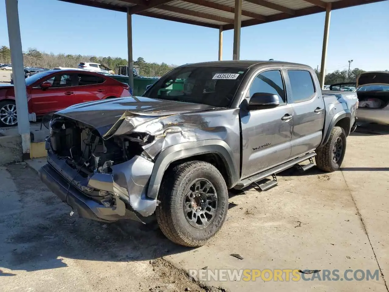 1 fotografías del automóvil dañado 5TFAZ5CN6MX103340 TOYOTA TACOMA 2021