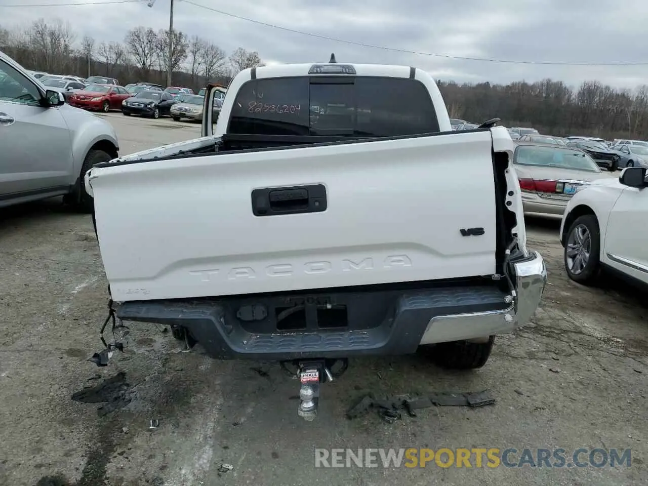6 fotografías del automóvil dañado 5TFAZ5CN8MX096911 TOYOTA TACOMA 2021