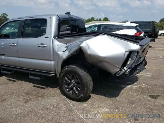 9 fotografías del automóvil dañado 5TFAZ5CN8MX114419 TOYOTA TACOMA 2021