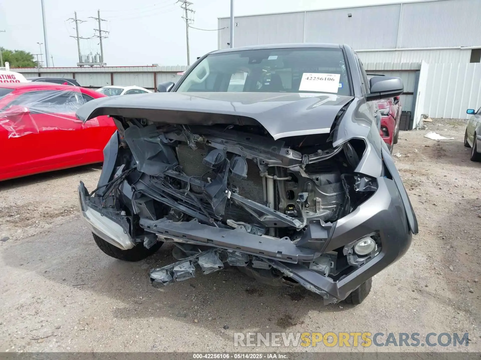 6 fotografías del automóvil dañado 5TFAZ5CN9MX105504 TOYOTA TACOMA 2021