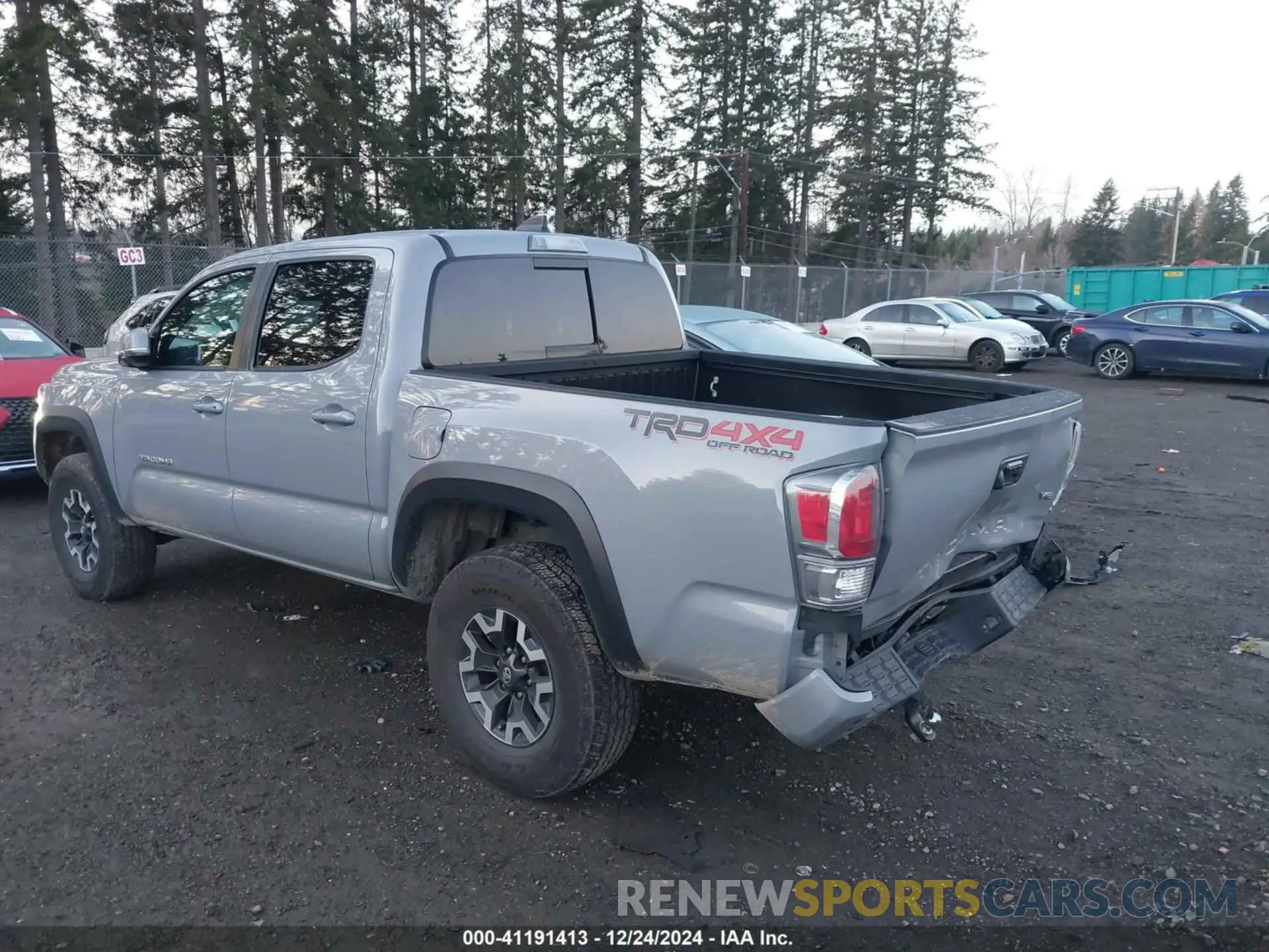 3 fotografías del automóvil dañado 5TFCZ5AN0MX263001 TOYOTA TACOMA 2021