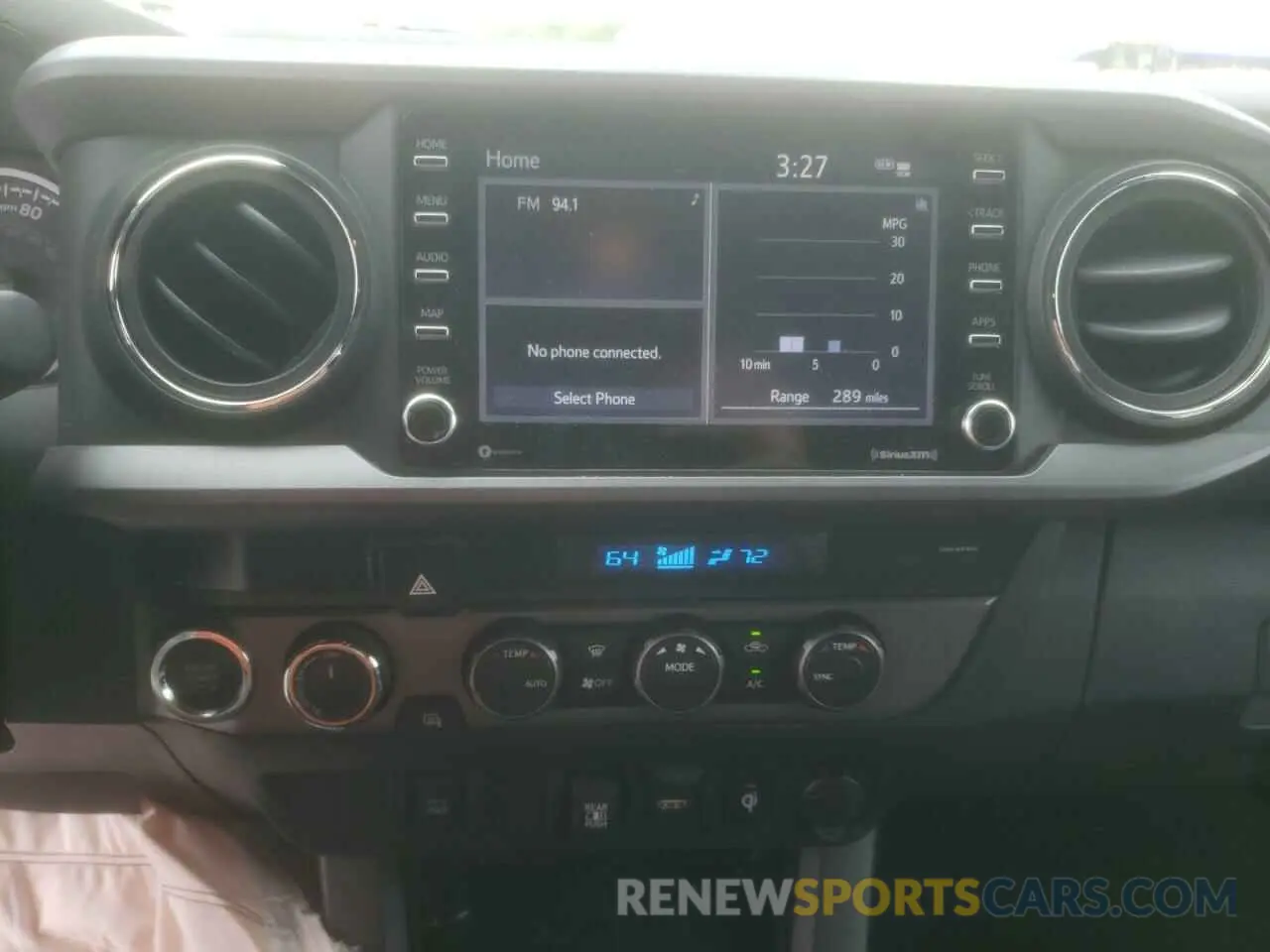 9 fotografías del automóvil dañado 5TFCZ5AN3MX255216 TOYOTA TACOMA 2021