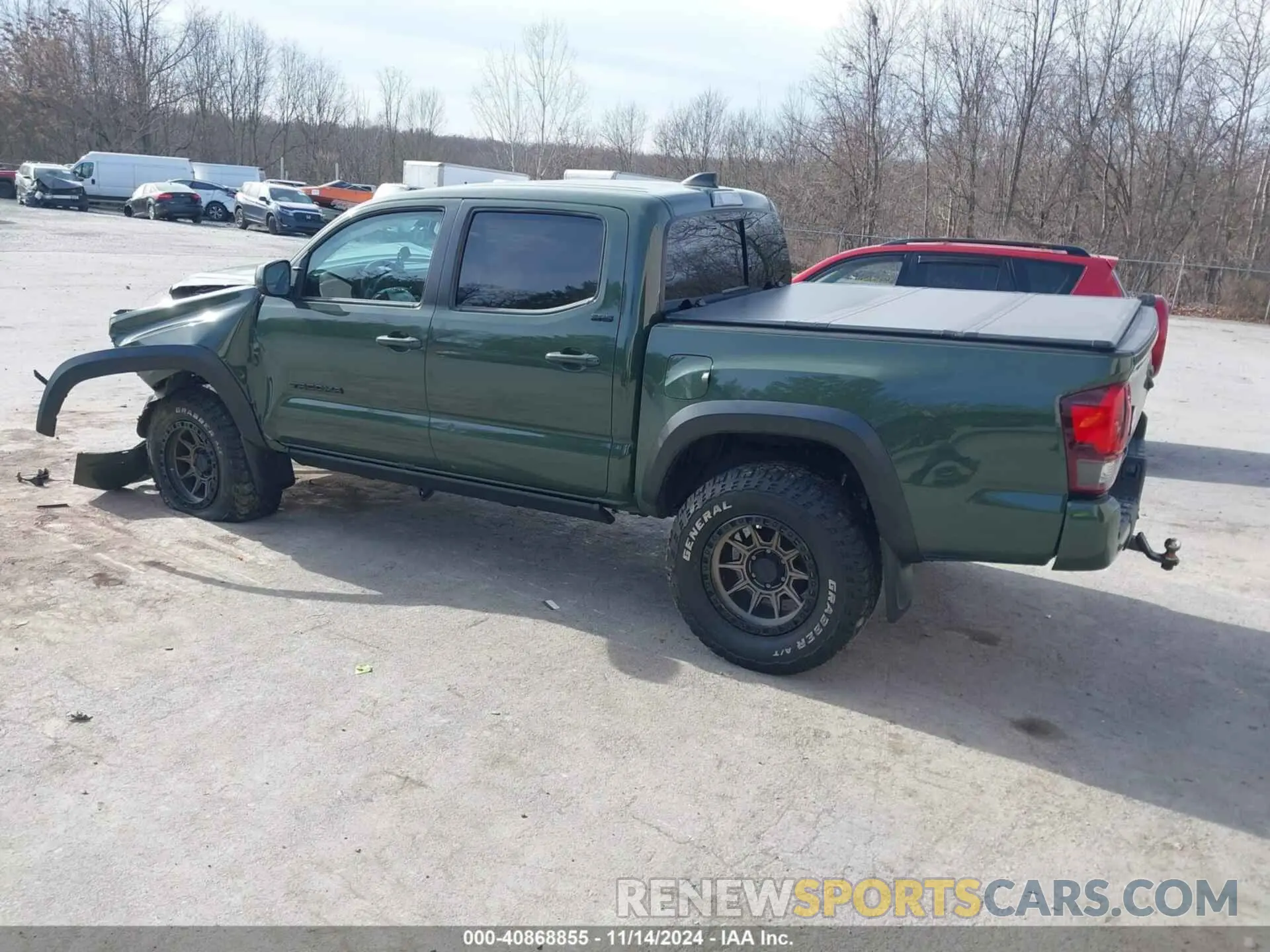 3 fotografías del automóvil dañado 5TFCZ5AN4MX266001 TOYOTA TACOMA 2021
