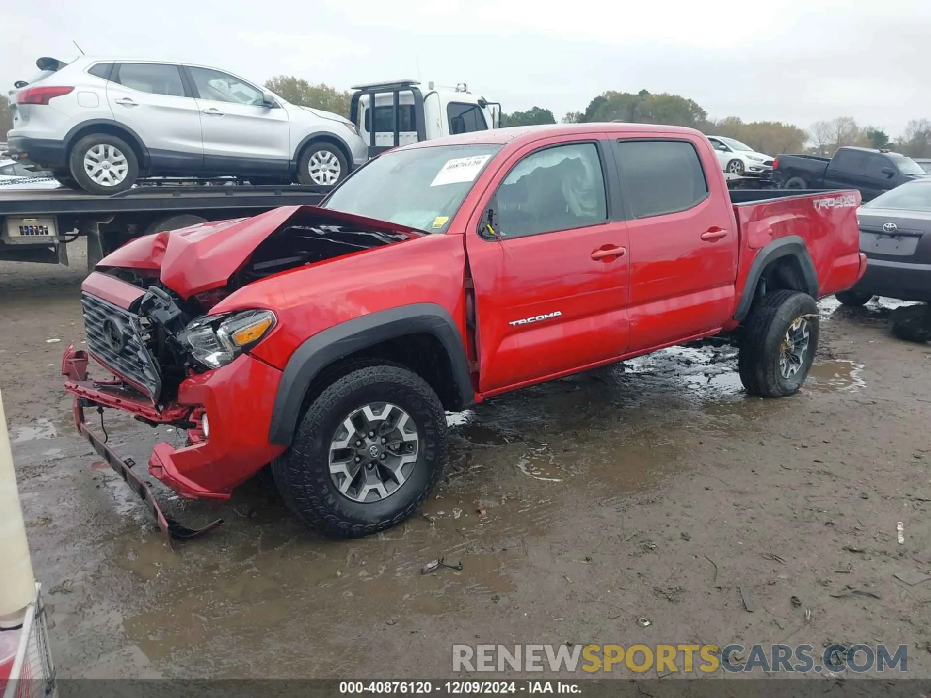 2 fotografías del automóvil dañado 5TFCZ5AN5MX260305 TOYOTA TACOMA 2021