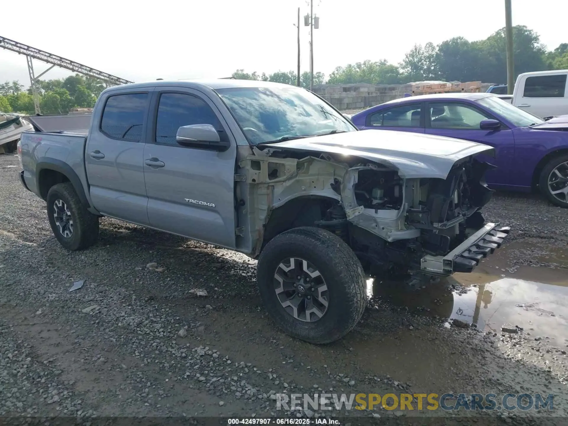 1 fotografías del automóvil dañado 5TFCZ5AN7MX255512 TOYOTA TACOMA 2021