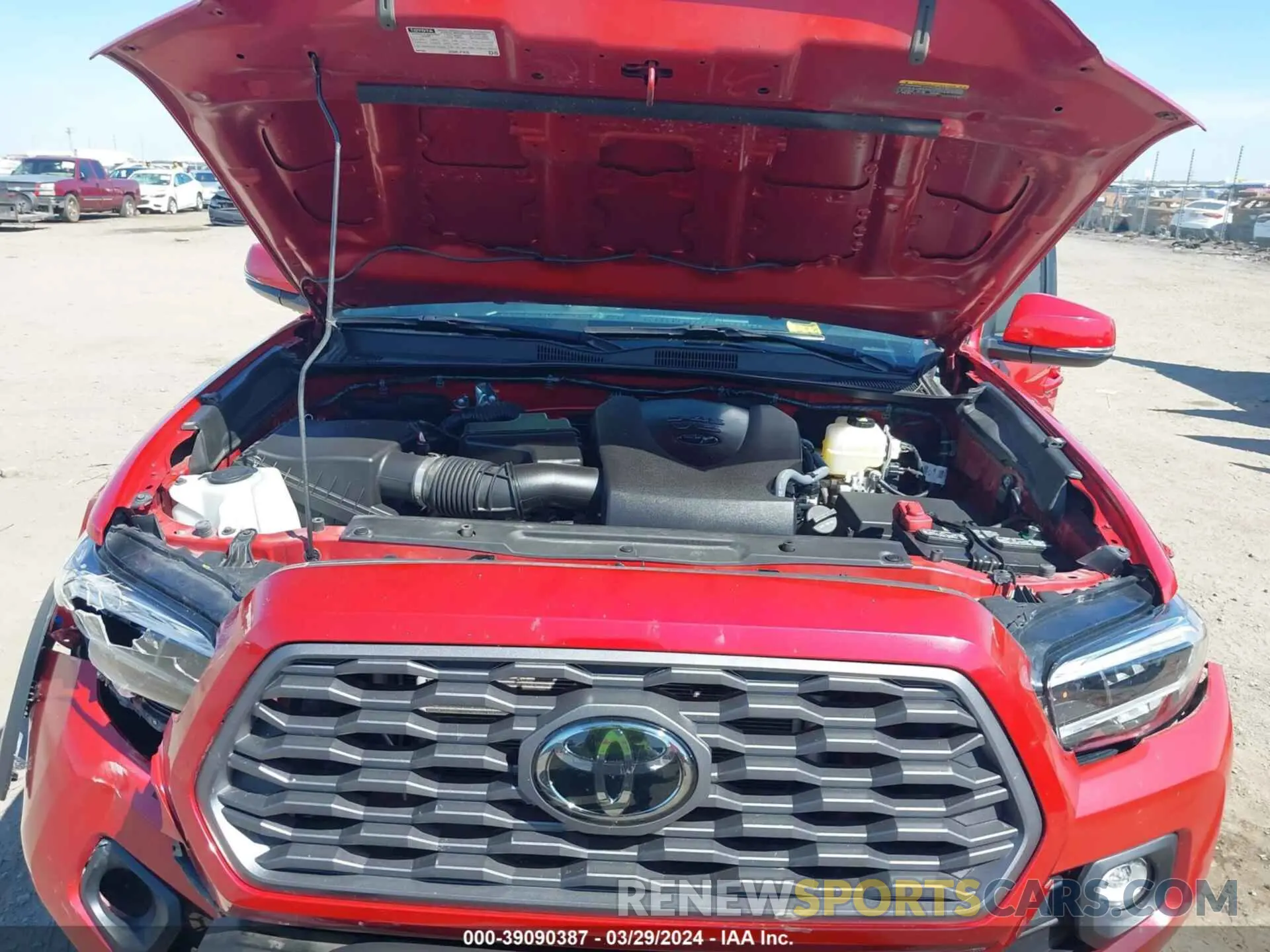 10 fotografías del automóvil dañado 5TFCZ5AN8MX254613 TOYOTA TACOMA 2021