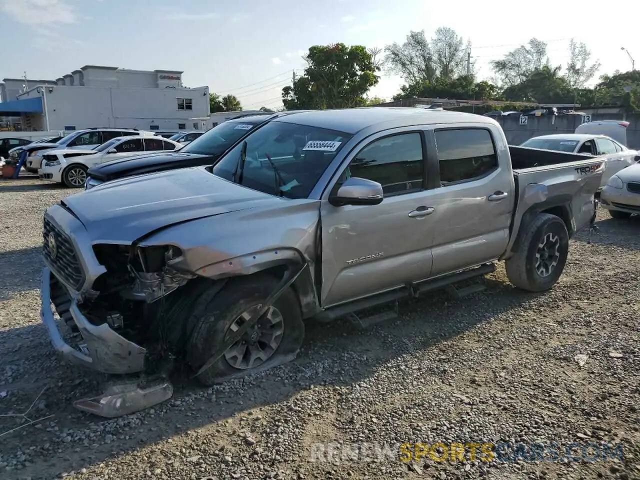 1 fotografías del automóvil dañado 5TFCZ5AN9MX278385 TOYOTA TACOMA 2021