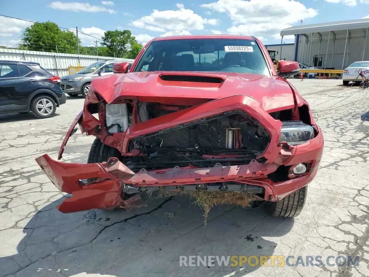 5 fotografías del automóvil dañado 5TFCZ5AN9MX282890 TOYOTA TACOMA 2021