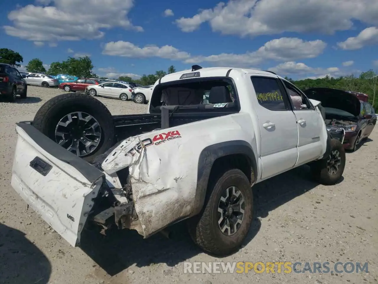 4 fotografías del automóvil dañado 5TFCZ5ANXMX278993 TOYOTA TACOMA 2021