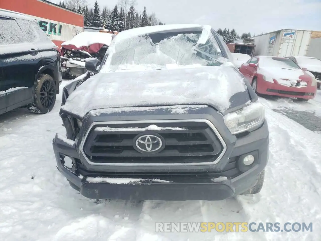 5 fotografías del automóvil dañado 5TFDZ5BN0MX056305 TOYOTA TACOMA 2021
