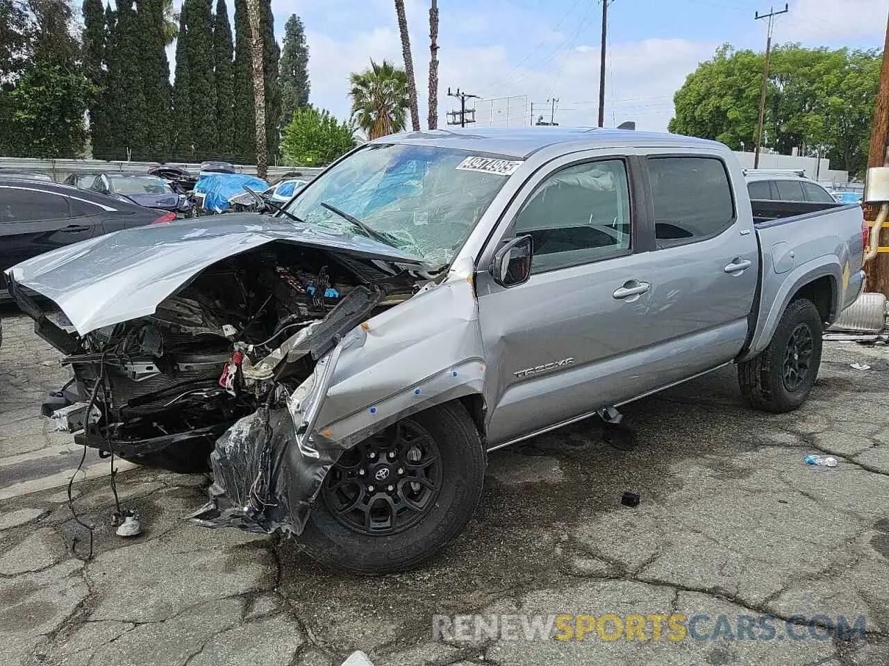 1 fotografías del automóvil dañado 3TMAZ5CN0NM173410 TOYOTA TACOMA 2022