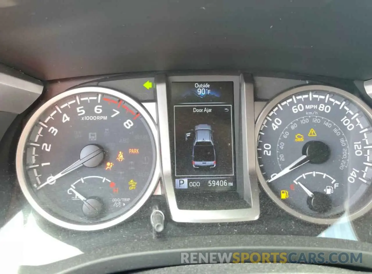 9 fotografías del automóvil dañado 3TMAZ5CN0NM179840 TOYOTA TACOMA 2022