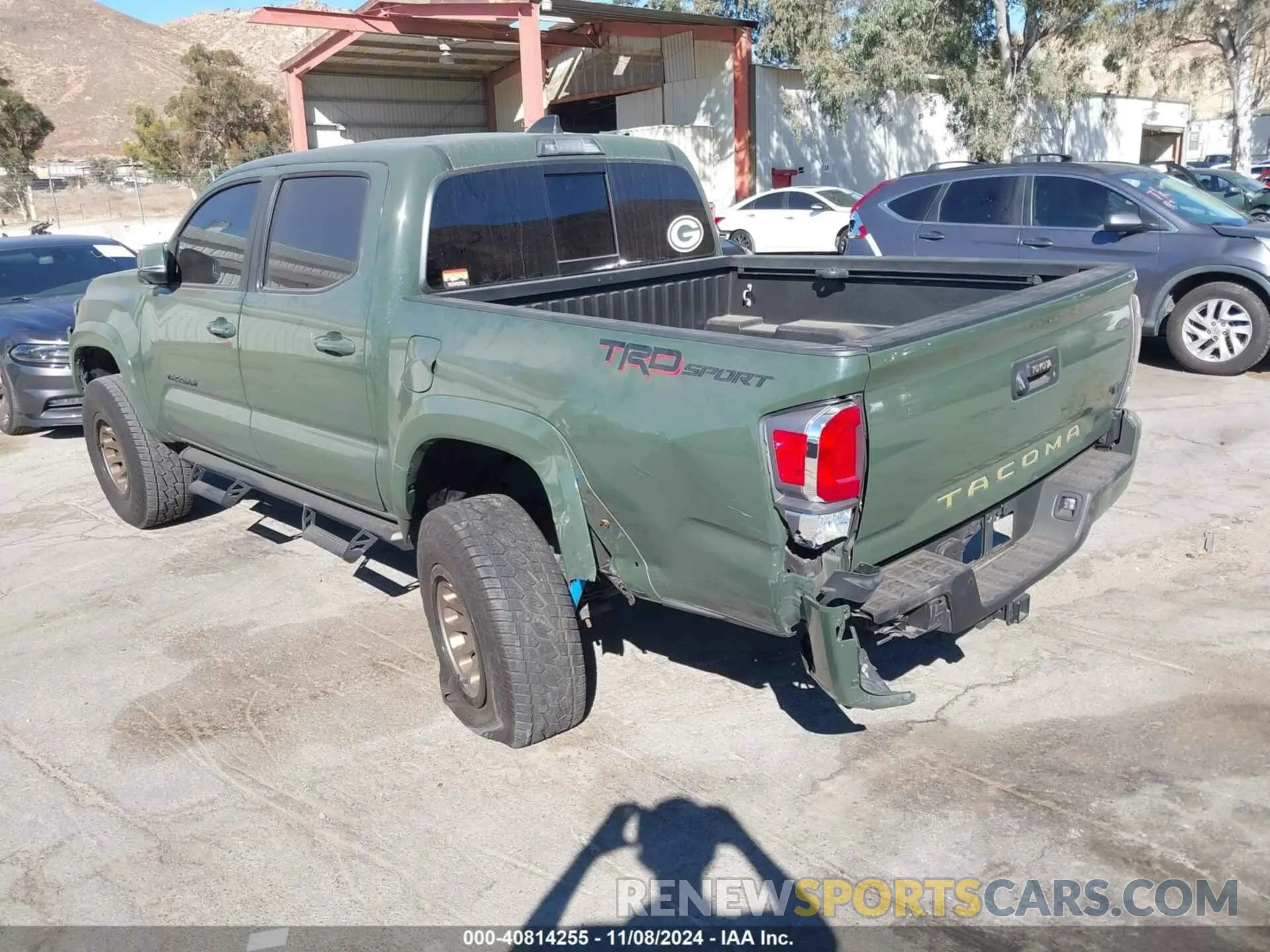 3 fotografías del automóvil dañado 3TMAZ5CN2NM182979 TOYOTA TACOMA 2022