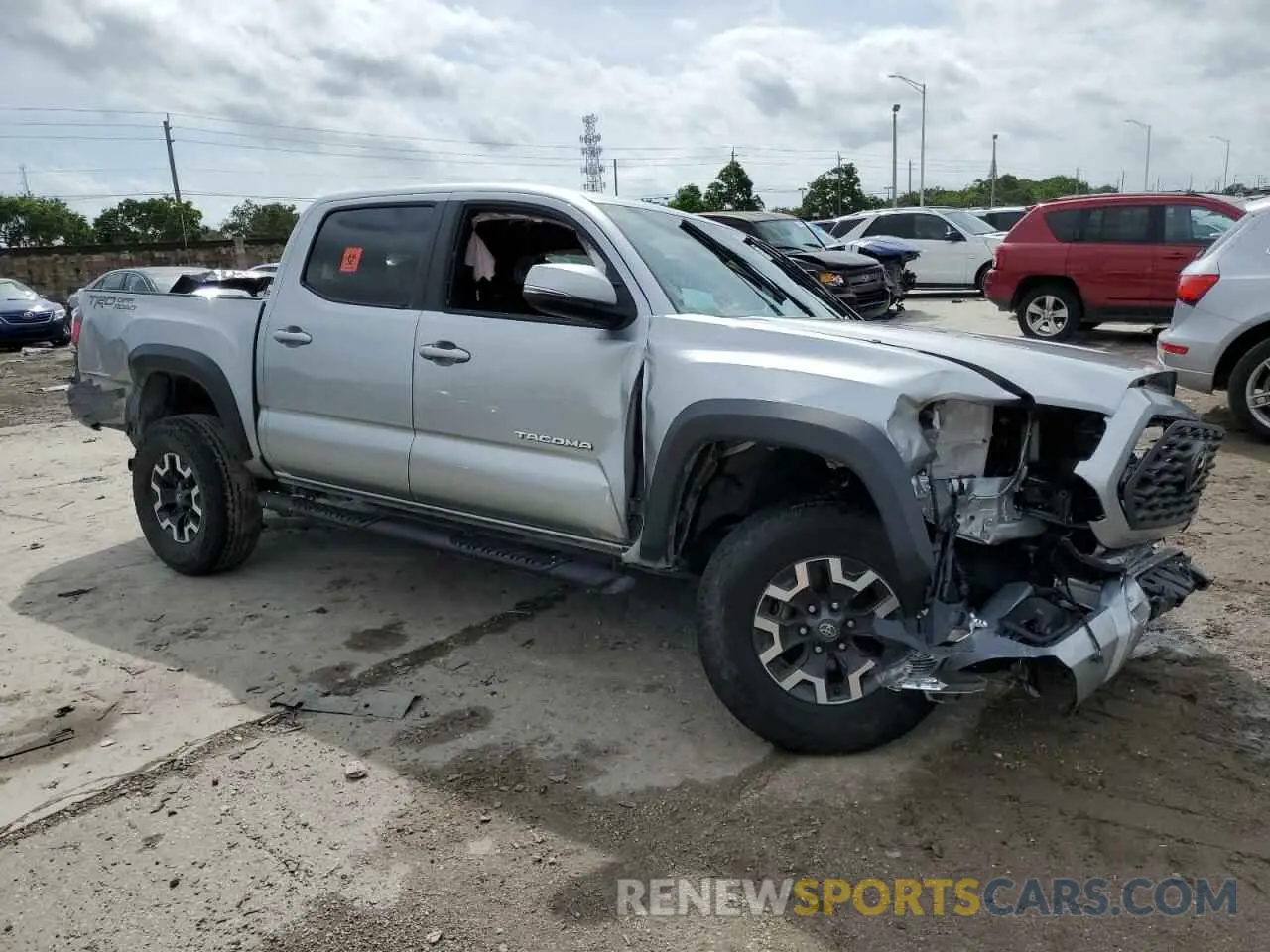 4 fotografías del automóvil dañado 3TMAZ5CN3NM184935 TOYOTA TACOMA 2022