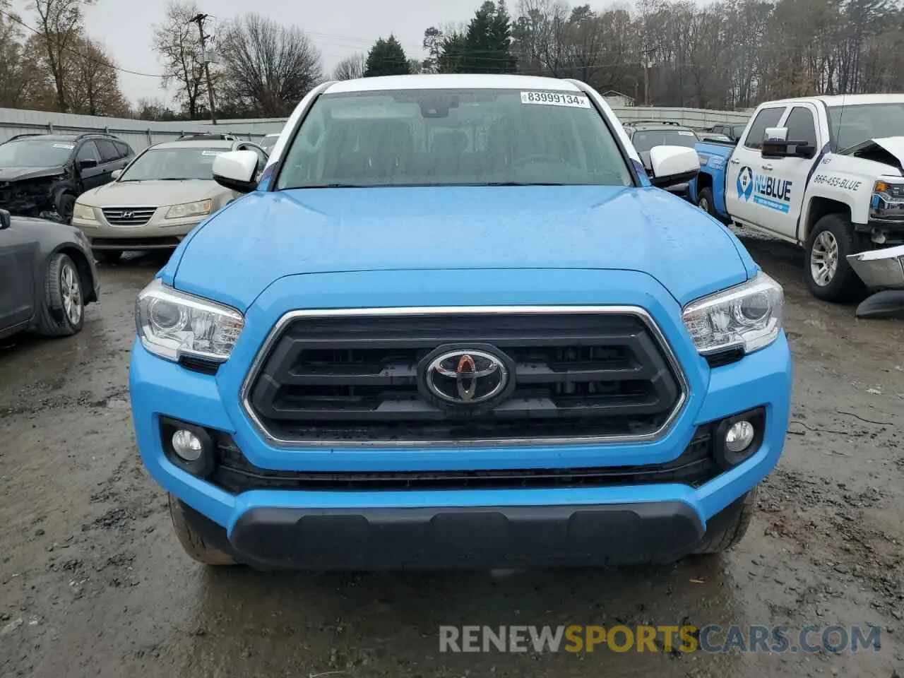 5 fotografías del automóvil dañado 3TMAZ5CN5NM181955 TOYOTA TACOMA 2022