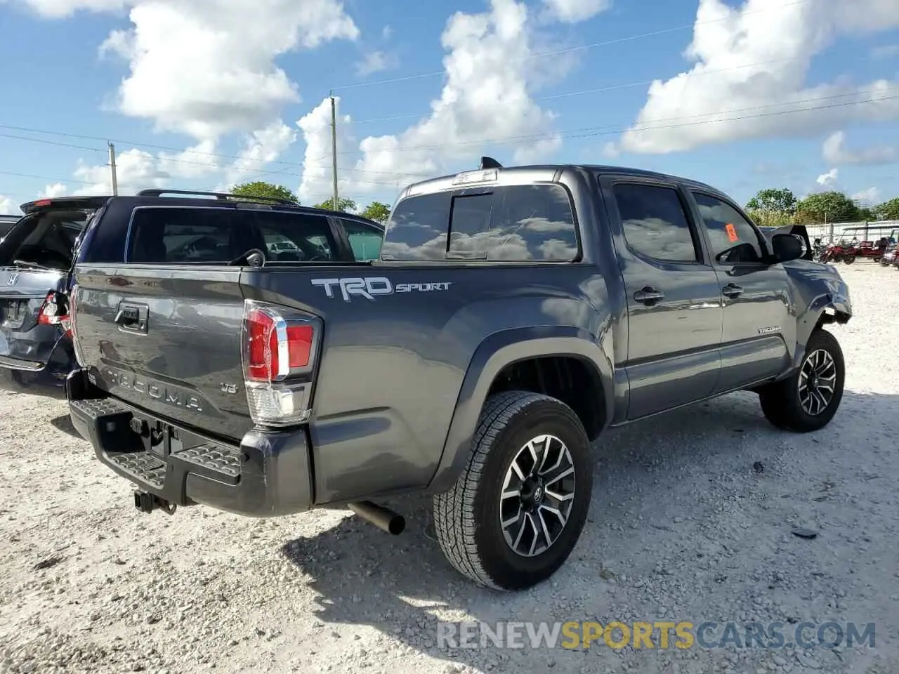 4 fotografías del automóvil dañado 3TMAZ5CN6NM163674 TOYOTA TACOMA 2022
