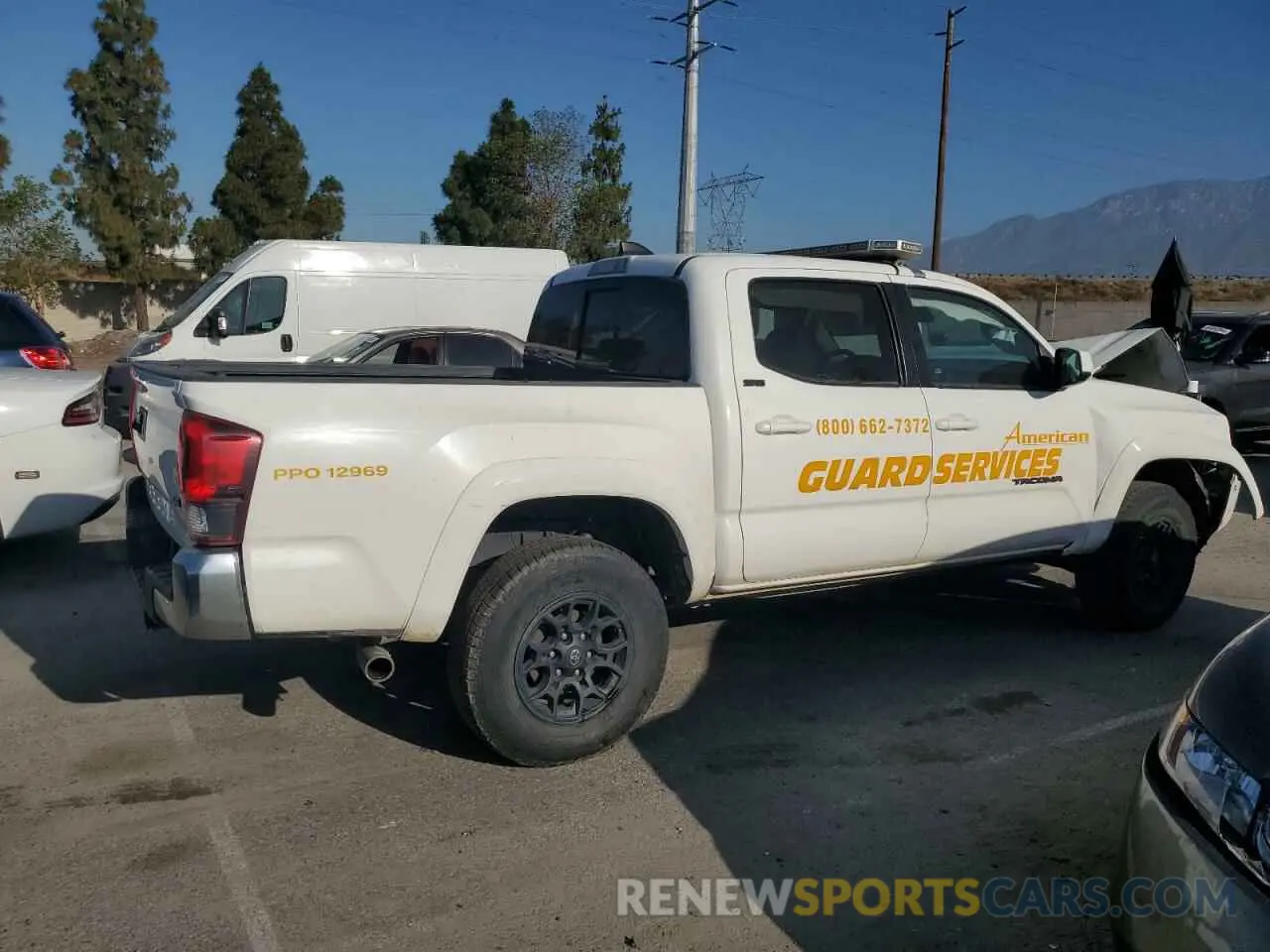 3 fotografías del automóvil dañado 3TMAZ5CN7NM166051 TOYOTA TACOMA 2022