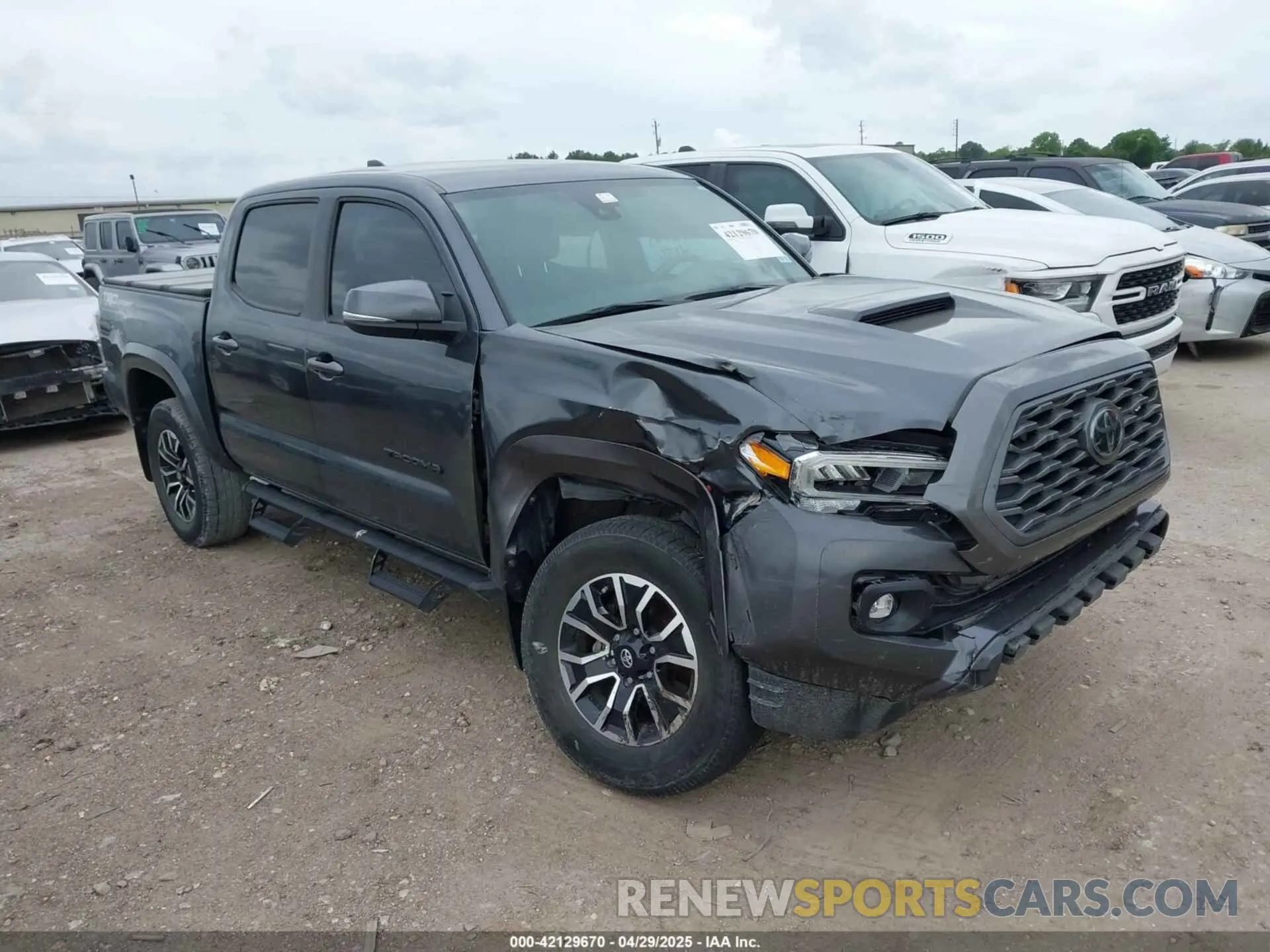 1 fotografías del automóvil dañado 3TMAZ5CN7NM184856 TOYOTA TACOMA 2022
