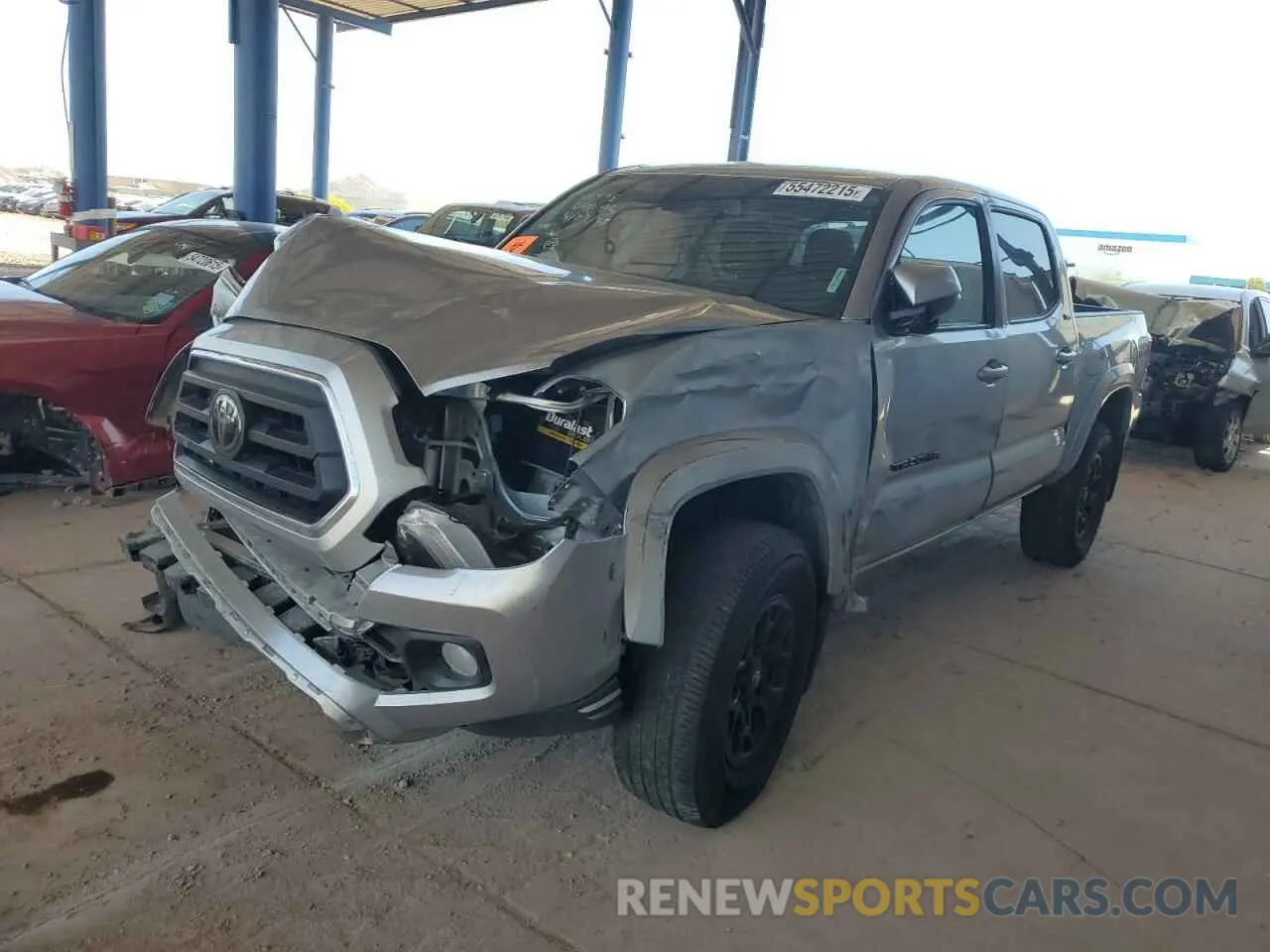 1 fotografías del automóvil dañado 3TMAZ5CN7NM196067 TOYOTA TACOMA 2022