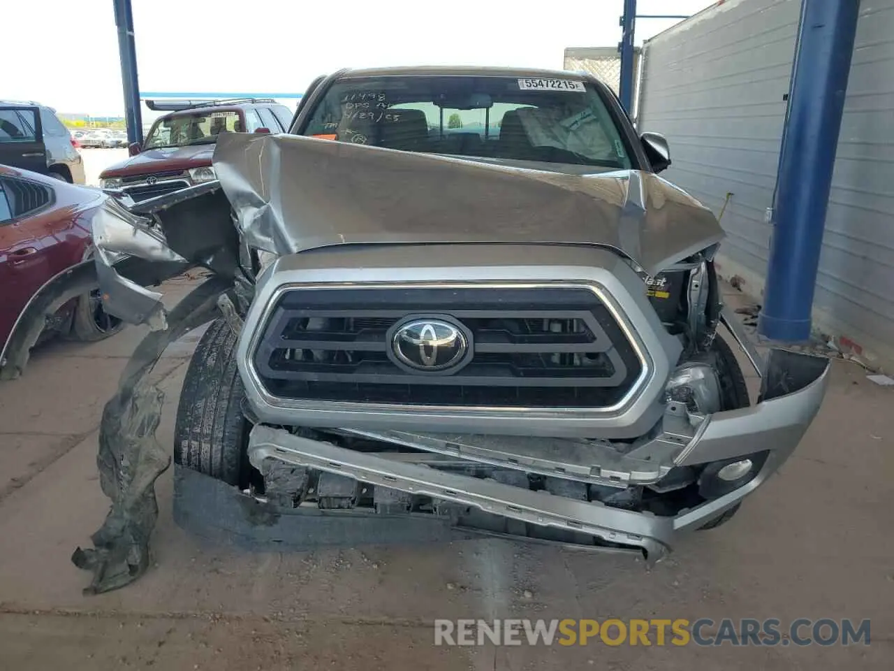 5 fotografías del automóvil dañado 3TMAZ5CN7NM196067 TOYOTA TACOMA 2022