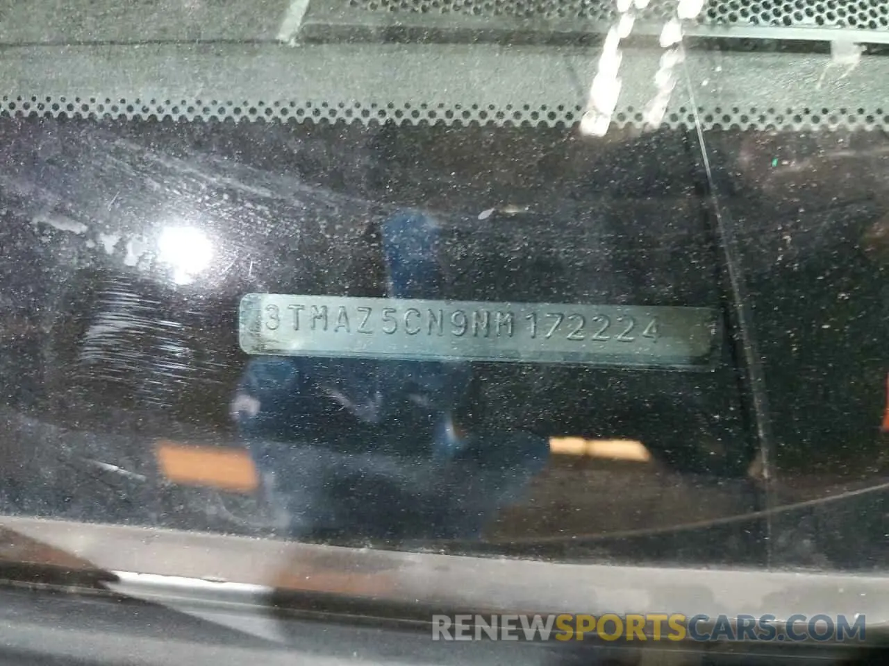 12 fotografías del automóvil dañado 3TMAZ5CN9NM172224 TOYOTA TACOMA 2022