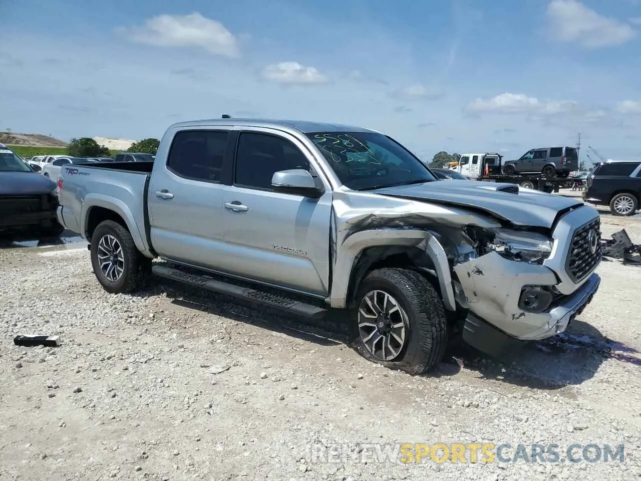 4 fotografías del automóvil dañado 3TMAZ5CN9NM178766 TOYOTA TACOMA 2022